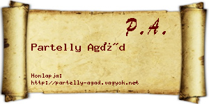Partelly Agád névjegykártya